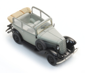 Artitec 387.647 - H0 - Opel P4, offen - grau